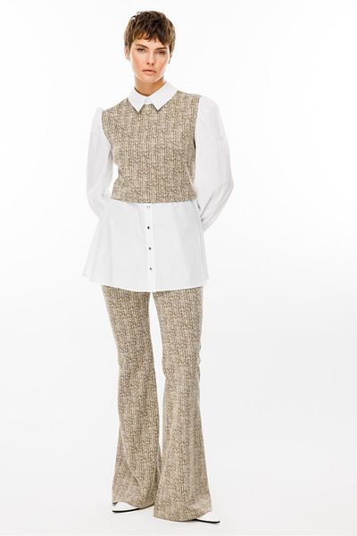 Moda İlgi Modailgi Spanish Leg Knitted Trousers - Khaki 1573,7967