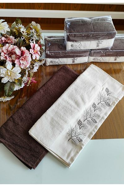 A.Z.H. Nurpak Dowry - Luxury 50x90cm, 100% βαμβάκι, πετσέτα προσώπου και ειδική συσκευασία δώρου (ΣΕΤ 2)