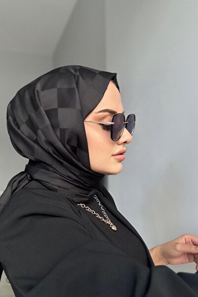 Mira İpek Dama Desen İpeksi Jakar Şal