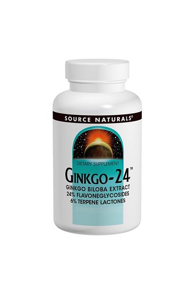 source naturals Ginkgo 24 Biloba, 120 mg, 30 Tablets