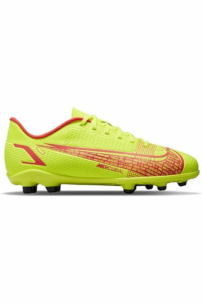 Nike Kids Crampon Jr Vapor 14 Club Fg/Mg Kids Crampon Shoes Cv0823-760-Yellow