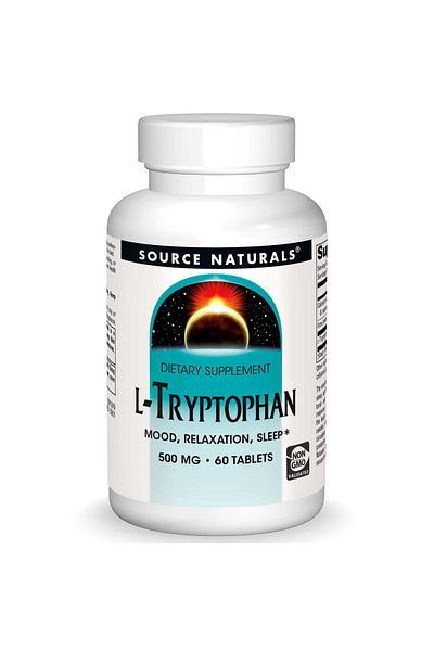 source naturals L Tryptophan, 500 mg, 60 Tablets