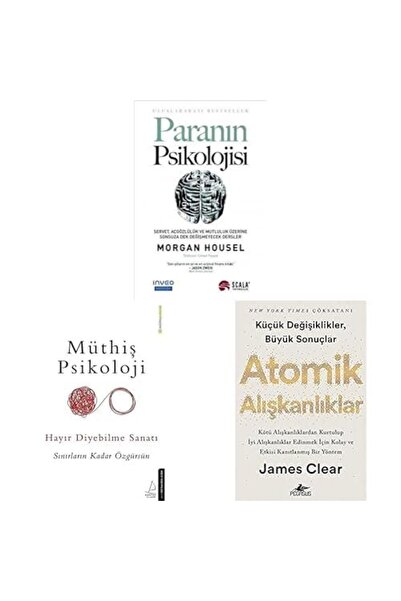 Scala Yayıncılık PARANIN PISIKOLOJISI+ATOMIK ALISKANLIKLAR+MUTHIS PISIKOLOJI 3 SET