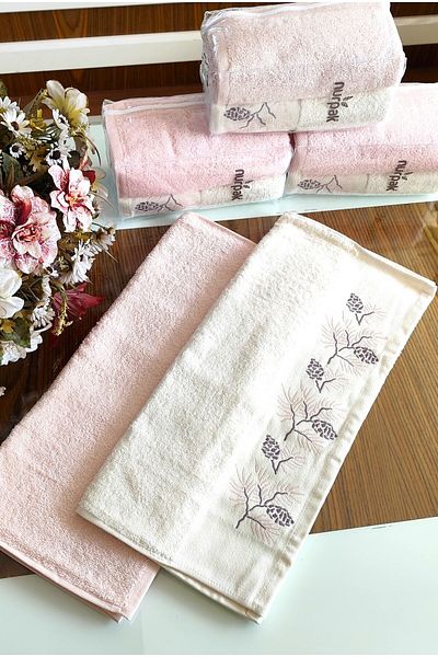 A.Z.H. Nurpak Dowry - Luxury 50x90cm, 100% βαμβάκι, πετσέτα προσώπου και ειδική συσκευασία δώρου (ΣΕΤ 2)