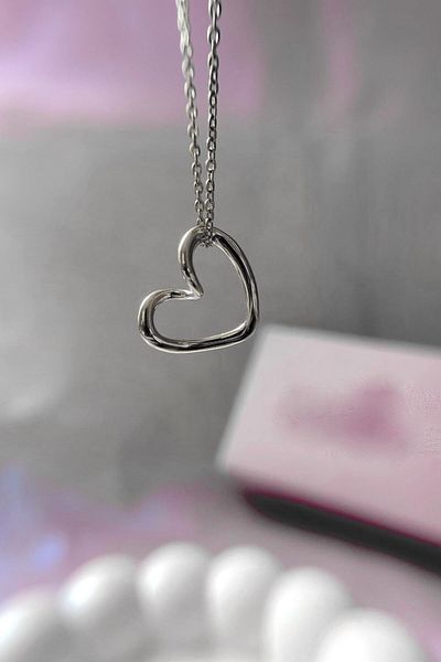 Pudraksesuar Chain Knot Heart Model Women's Bijouterie Necklace