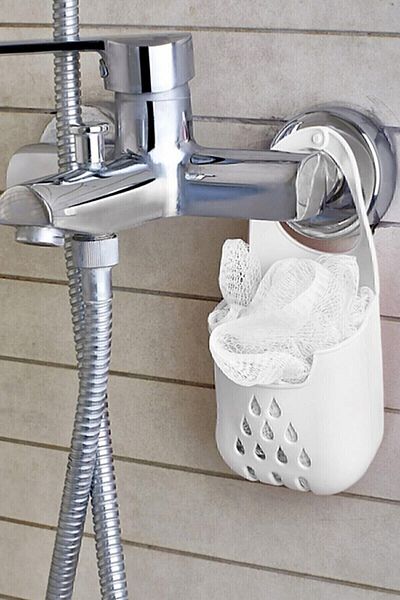 TOPTANFONİ Practical Hangable Silicone Dish Sponge Holder Above the Sink Sponge Holder Organizer Hanging Sponge Holder