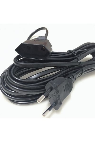 Choice European 2Prong Male to Female Power Extension Cord, VDE Certificated Copper Cable 0.5m/1m/2m/3m/...