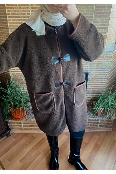 Balamony Brown Oversize Teddy Coat