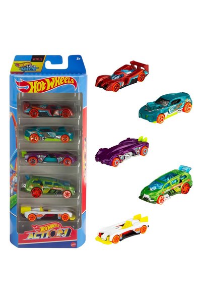 HOT WHEELS Beşli Araba Seti Hot Wheels Action HTV45
