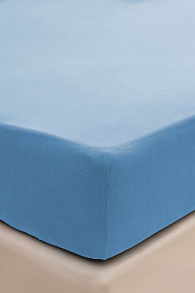 TeksNil Home RANFORCE - Claret cu cauciuc economic albastru din bumbac, 8 culori, montat