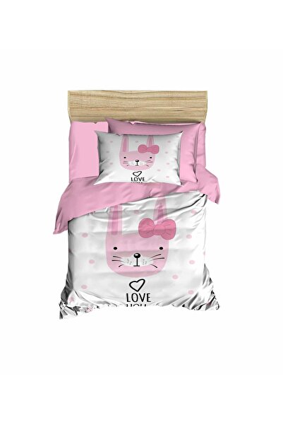 Fabeteks I Love You Rabbit Single Digital Baby Bedding Set