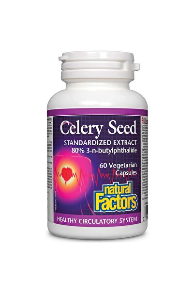 Natural Factors مستخلص بذور الكرفس الموحد، 60 كبسولة نباتية