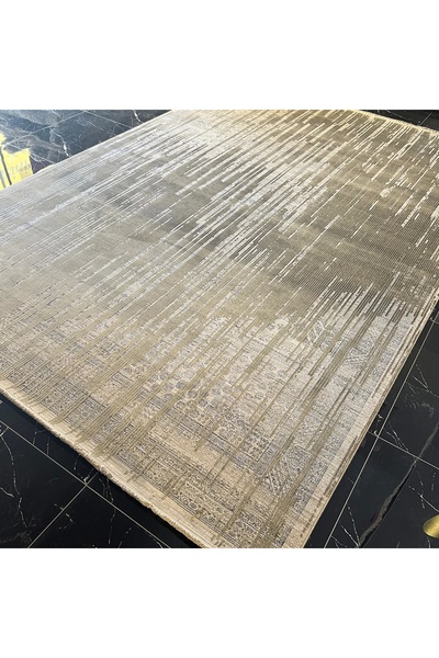 Hoomrugs Elexus Halı Diamond 3845 Krem Yeşil Modern Salon Halısı