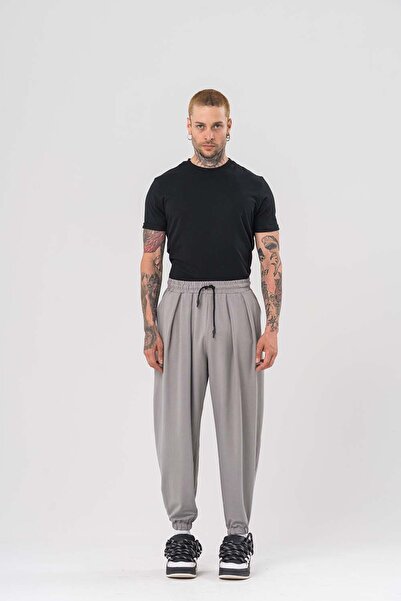 go gang own Плисиран широк шал Toji с еластична талия и крачоли