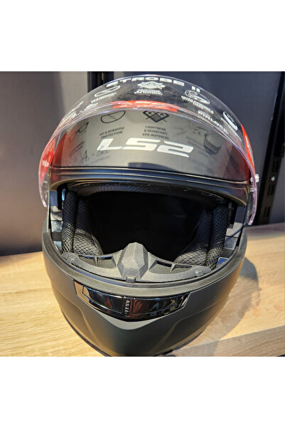 LS2 STROBE 2 MAT SİYAH ÇENE AÇILIR KASK