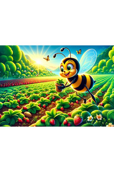 Art Puzzle Art Child Farmer Bee 25 Piece Puzzle