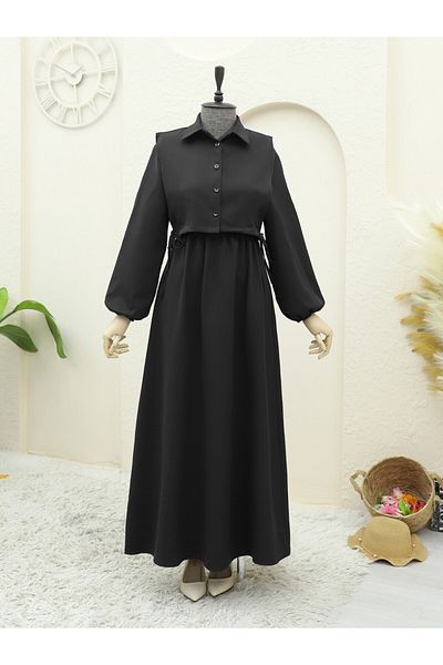 Modamorfo Hemd-Detail-Kleid-Set