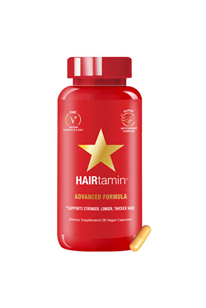 HAIRtamin Advanced Formula, 30 Veggie Capsules- Best Before: 2026-03-31