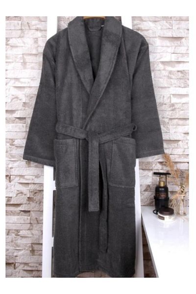 embays collection Μπουρνούζι μπούκλα, μπουρνούζι με γιακά σάλι, 100% βαμβακερό γυναικείο / ανδρικό μπουρνούζι Unisex