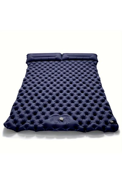 LAAOVE deep 2025 NEW Double Inflatable Mattress with Built-in Pillow Pump Outdoor Sleeping Pad Camping Air