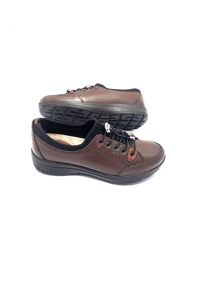 UMUT AYAKKABI Genuine Leather Full Orthopedic Comfortable Lightweight Women's Mother Shoes