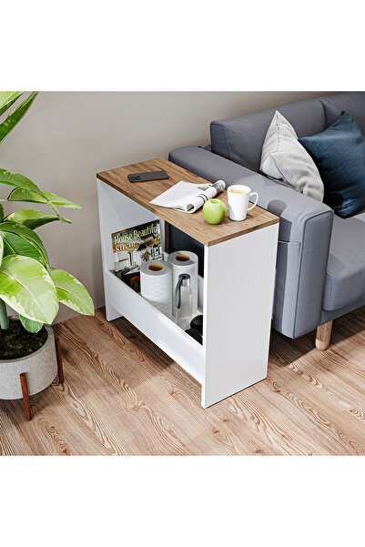 ROOMART Siena Sehpa Koltuk Sehpası, Yan Sehpa, Zigon Sehpa, Servis Sehpası