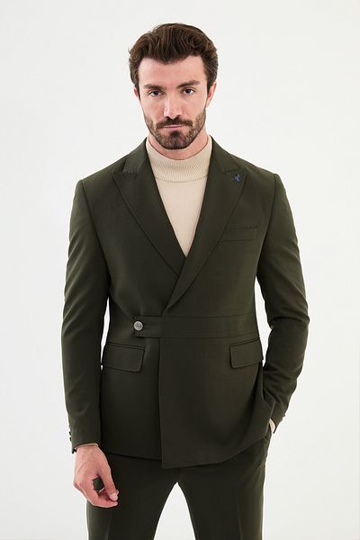Mcr Pointed Collar Suit Set