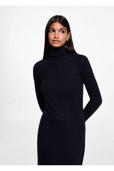 Mango Teen Rochie cu gât roscat