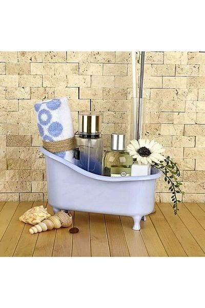 Viyalente Coș Organizator Decorativ în formă de Mini Cadă pentru Bucătărie Baie Tp-582