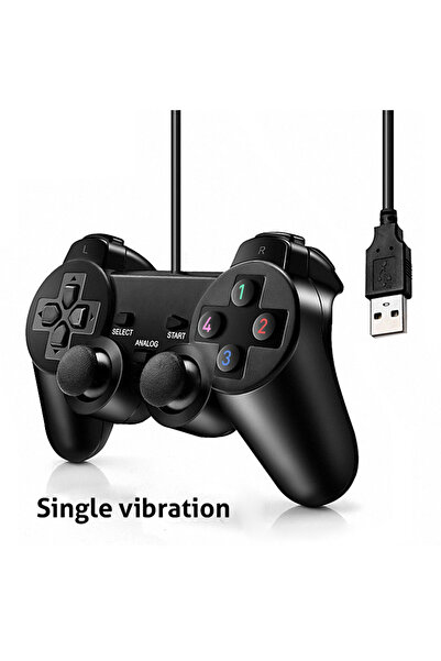 Choice Black Data Frog Wired USB Game Controller For PC Joystick Vibration Controller WinXP/Win7/Win8/Win1
