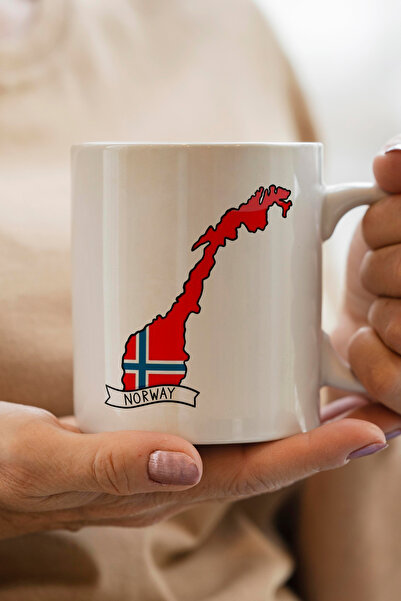 South Steel النرويج - كوب مطبوع عليه خريطة علم النرويج