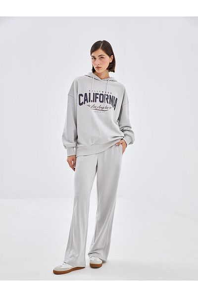 LC Waikiki Γυναικεία φούτερ LCW Vision Elastic Waist Straight Wide Leg