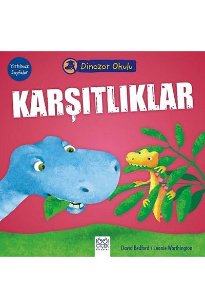Karma Kitaplar Dinosaur School - Opposites 1001 Flower Books Book