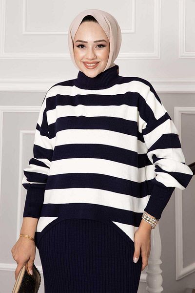 EBRUTESETTÜR Wide Striped Cropled Dress