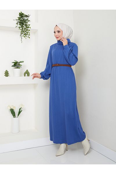 VOLT CLOTHİNG Rochie de damă cu gât roscat cu centură
