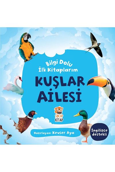 Karma Kitaplar The Birds Family - My First Knowledge Books Squirrel Book (with Protection Bag)