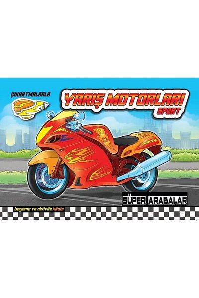 Revzen Kitap Racing Motors Sport - Super Cars Revzen Book (with Protection Bag)