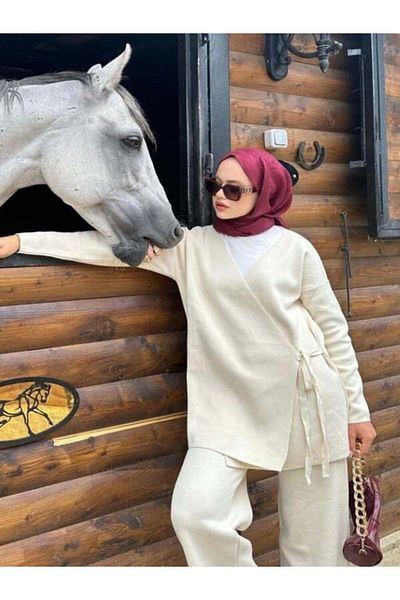 Kağanbutik Tie-Up Knitwear Set