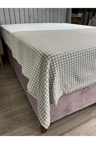 BEDY GUARD Square Soft Linen Cotton Pique Bedspread 220*230cm