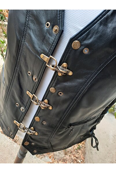 ArdaStilDeri سترة جلدية أصلية لراكبي الدراجات النارية