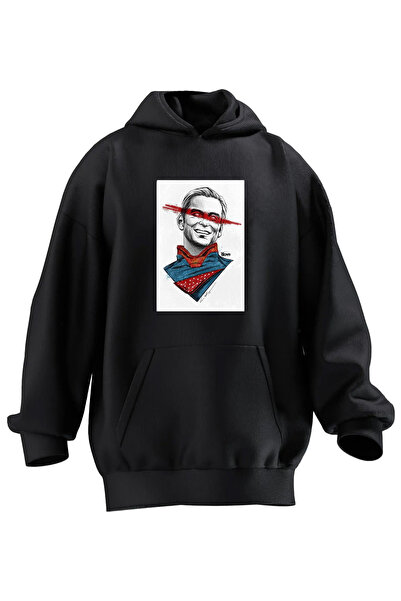 NMG TEKSTİL Unisex Premium Cotton Black Eye Striped Superman Printed 3 Thread...