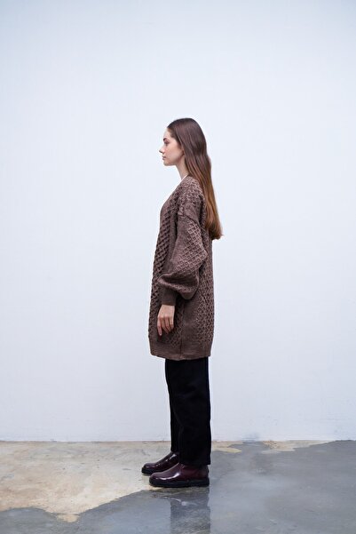 QANU Knitwear Candy Cardigan - Brown
