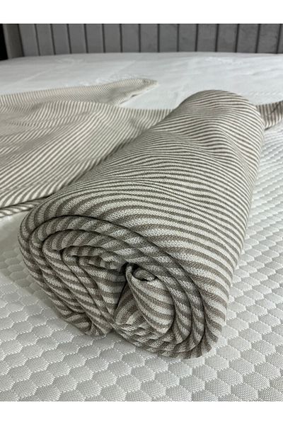 BEDY GUARD Alfa Fly Sleeve Soft Linen Cotton Pique Bedspread 220*230cm