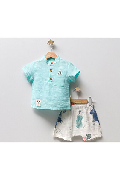 Tongs Baby Badminton Double Set - Turquoise