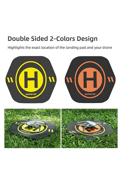 VODOOL 55cm Drone Foldable Landing Pad Double-sided Color Leather Aircraft Parking Mat for DJI AVATA/Min...