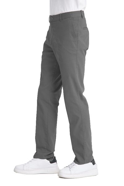 Varetta Men's Smoked Pocket Casual Chino Regular Cut Lycra Canvas Trousers