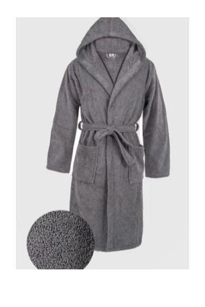 embays collection Μπουρνούζι με κουκούλα Unisex - 100% βαμβάκι, σχέδιο σάουνας μπάνιου, γυναικεία/ανδρικά