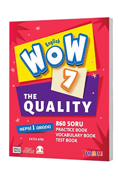 Fenomen Yayıncılık FENOMEN OKUL WOW 7 ENGLISH THE QUALITY / 9786257174435