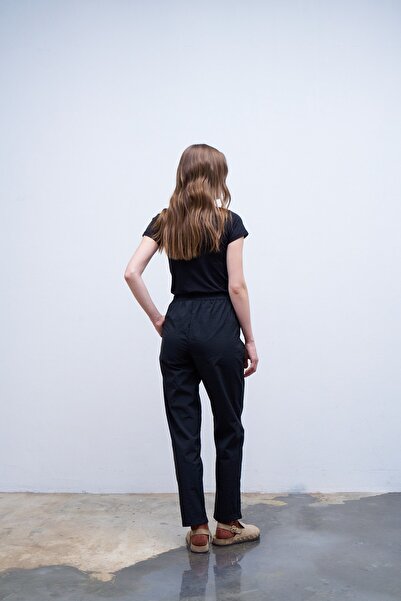 QANU Black Parachute Pants