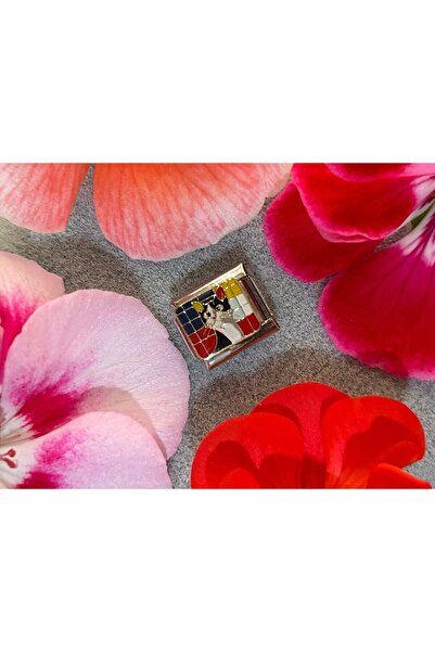 Marka Kedi Figürlü İtalyan Charm